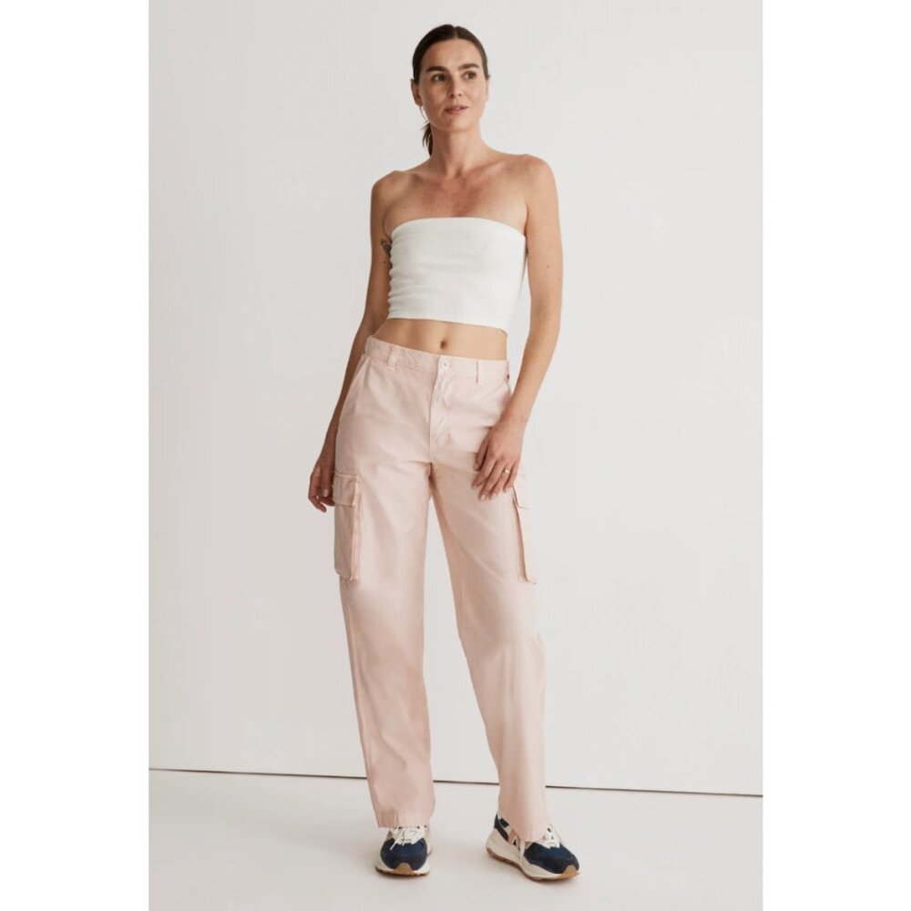 NWT Madewell Garment-Dyed Low-Slung Straight Cargo Pants